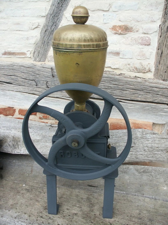 Oude graanmolen – Tuinaccessoires, Metaal, Messing, Industrieel (photo 11 of 11)