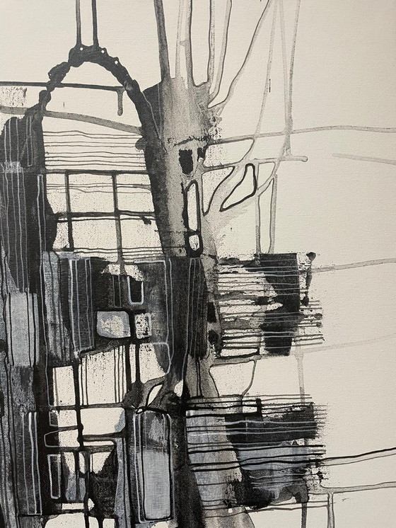 Image 1 of Natia Antadze Abstracte compositie XXL