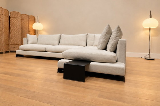 NOUVEAU Canapé d'angle Flexform Long Island Ecru + GARANTIE, Canapés d'angle, Autre, Beige, Modern (photo 4 sur 15)