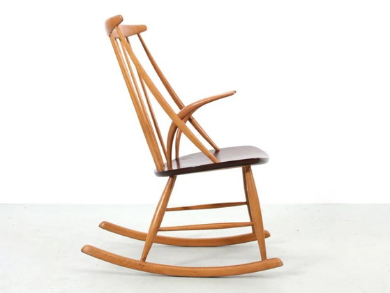 Sedia a dondolo scandinava di Illum Wikkelso, modello IW3 – Eilersen, Sedie a dondolo, Wood (photo 3 of 9)