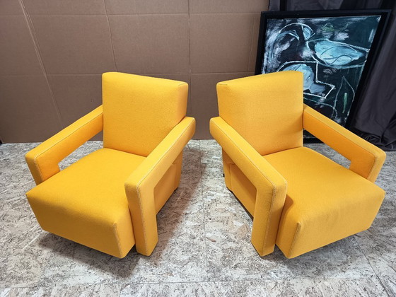 Image 1 of CASSINA 2x Poltrona 637 Utrecht 2024 (NUOVO, mai usato) in lana gialla KVDRAT € 6.600