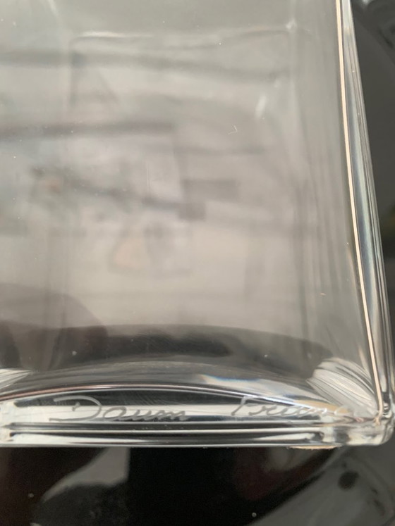 Image 1 of RARE : Carafe Daum France « Cactus » – Design Hilton McConnico –