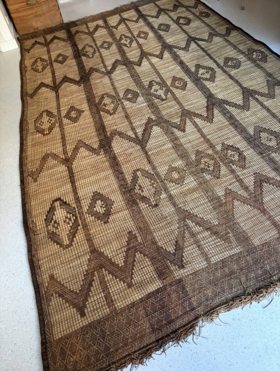 Tuareg Kleed Leer Riet Rattan Groot – Vloerkleden en tapijten, Bamboo, Leather (photo 5 of 15)