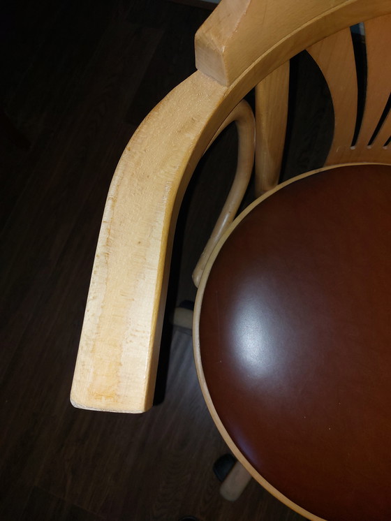 Image 1 of Sedia da scrivania del capitano in legno grezzo