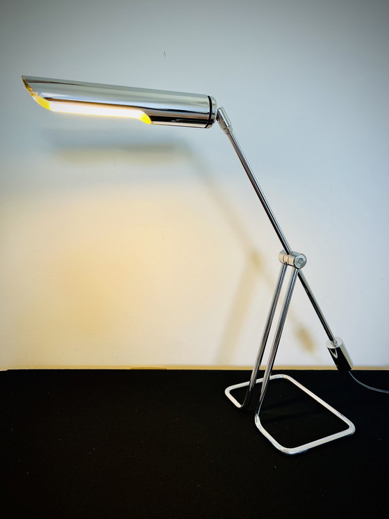 Image 1 of Abo Randers - Minimalist Chrome pendulum Vintage Desklamp