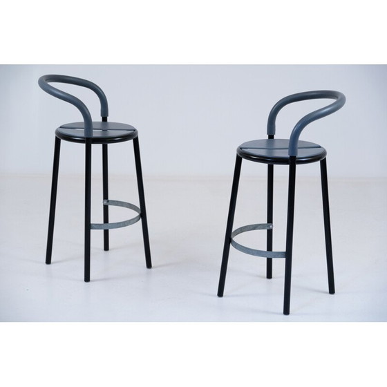 Image 1 of Pair of vintage Fritz hansen Pelikan stools by Niels Gammelgaard 1987