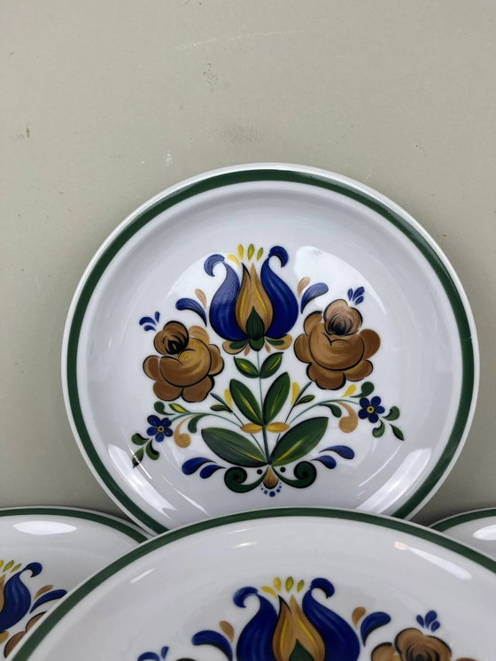 Dekorierte flache Teller – Geschirr, Porcelain, Art Nouveau (photo 6 of 8)