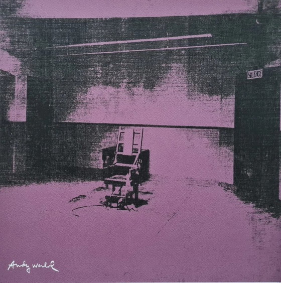 Image 1 of Según Andy Warhol, Electric Silla, década de 1980, litografía