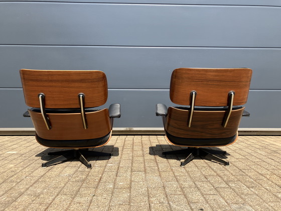 Image 1 of Late 50's Vintage Eames Lounge Chair Group Set Contura/Fehlbaum (Vitra) in License of Herman Miller