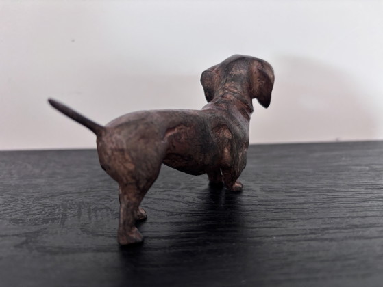 Figura original de bronce de un perro salchicha – Pierre Chenet – Objetos decorativos, Bronze (photo 6 of 9)
