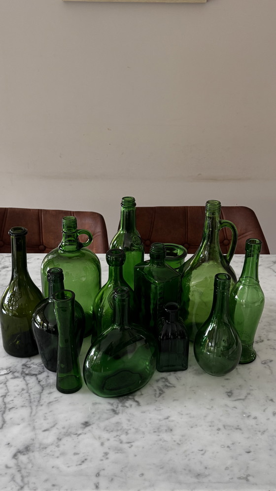 Image 1 of 13 Green Glass Eye-Catchers