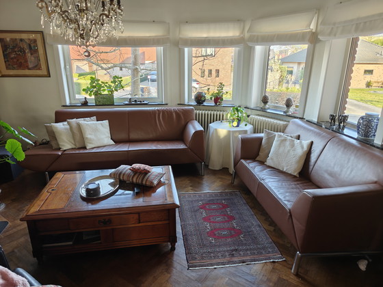 Image 1 of Salon Jori.  2 zit en 3 zit. De vier hoeken van de zetels kan men open leggen voor extra zitting Model Pacific 