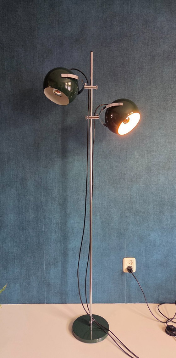 Image 1 of Vintage floor lamp - Gepo - 1970s - Green