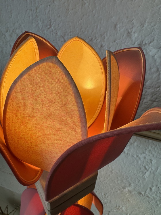 Image 1 of Vintage Lotus Flower Lamp