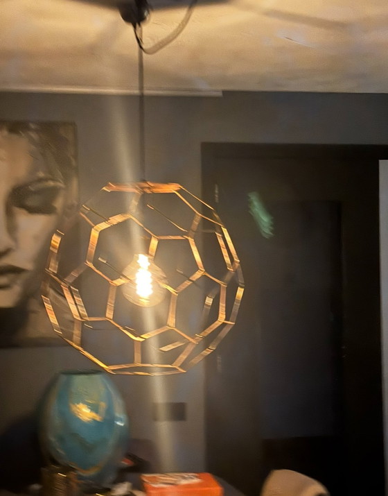 Image 1 of Grande lampe Marrakech en cuivre de 50 cm de diamètre Il s'agit de RoMi