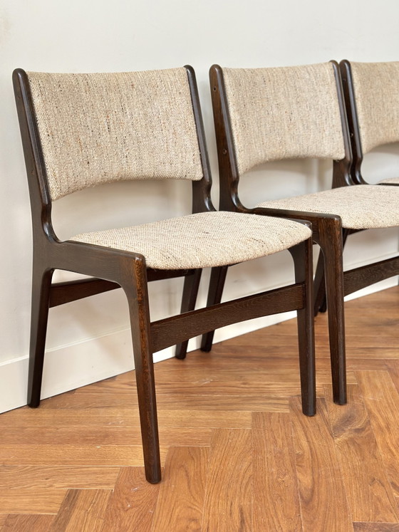 Image 1 of Set 4 vintage stoelen Erik Buch Deens Design jaren 50/60/70
