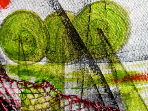 T. van Steenbergen Abstracto "Verde" 100 x 100 cm