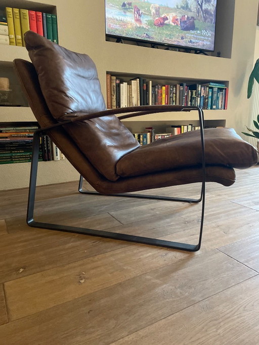 Leren vintage stoel