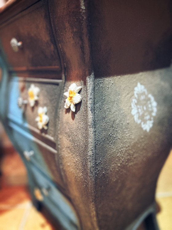 Image 1 of Pare de chevets texturizados relookes