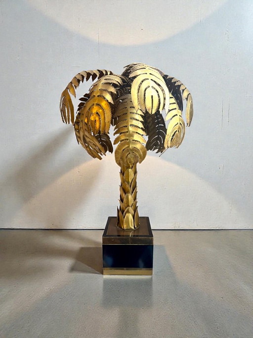Lampada da tavolo Palm Tree di Christian Techoueyres per Maison Jansen, 90 cm, anni '70
