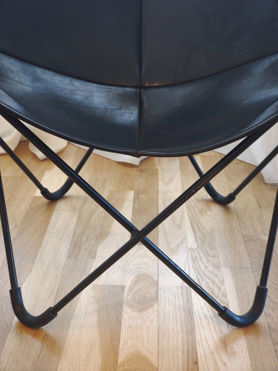Iconic Mid-Century Modern BKF / Butterfly Chair (La Oca 90s) – Sillas y sillones, Leather, Metal (photo 4 of 6)