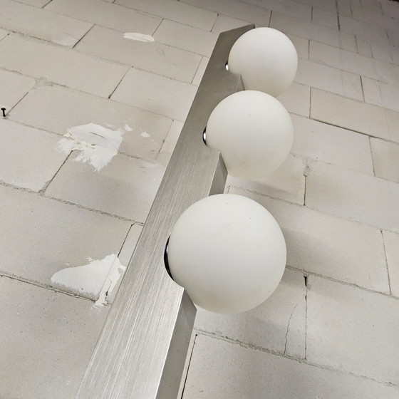 Image 1 of Unique vintage space age style chrome floor lamp (Massive) globe lamp