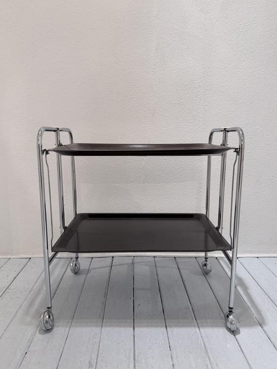 Desserte Vintage Mid-Century Pliante – Chrome, Other (photo 3 of 15)