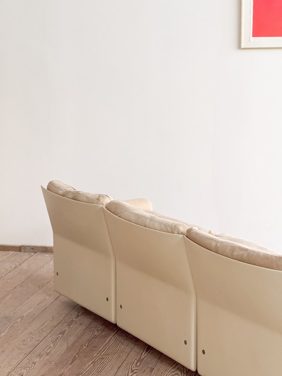 Image 1 of Mid-Century Modernes Lounge-Sofa aus Glasfaser und Wildleder von Dieter Rams für Vitsoe, Deutschland, 1960er Jahre