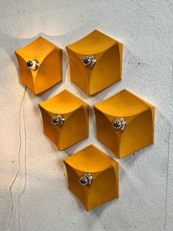 Image 1 of Lampade da parete vintage Hoffmeister Space Age, Germania 1970