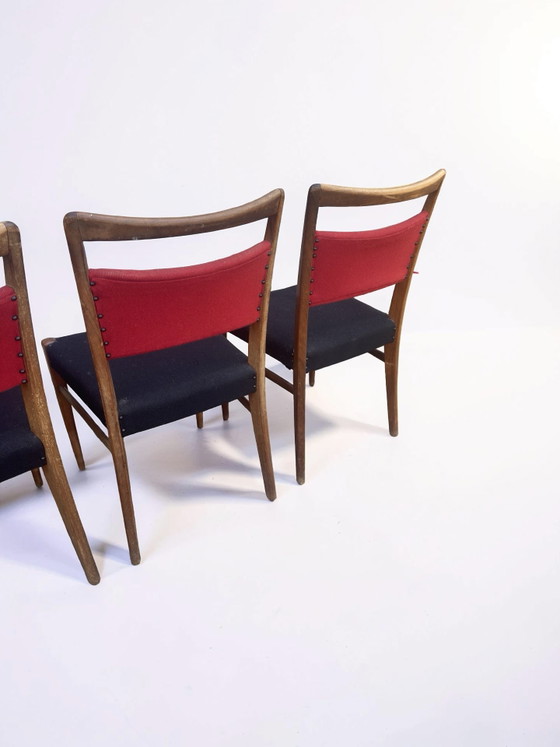 Image 1 of Set di 4 sedie da pranzo vintage