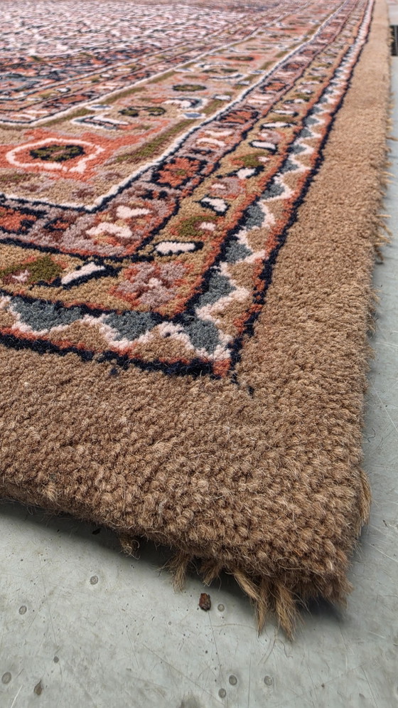 Image 1 of Hand-knotted Oriental wool Bidjar rug medallion brown 248x348cm