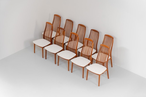 Set van 10 Eetkamerstoelen van Kai Kristiansen voor Schou Andersen (Denemarken, jaren 50) – Wood, Vintage (photo 4 of 11)