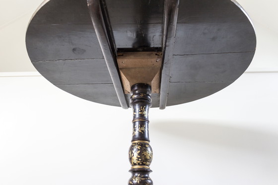 Image 1 of Antico tavolo rotondo cineserie del XIX secolo – Esportazione cinese, ca. 1850