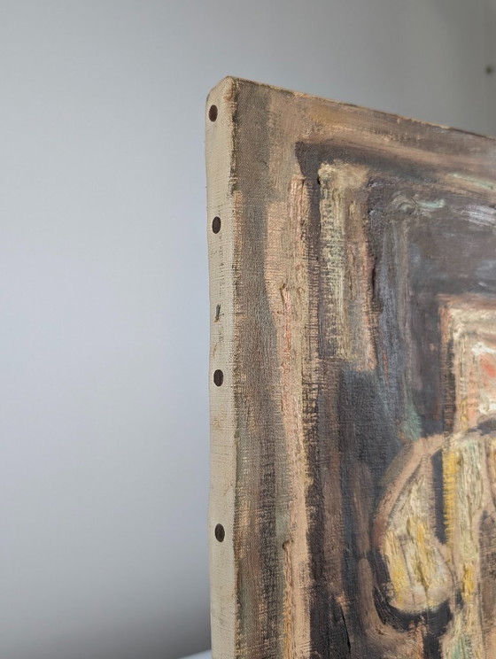 Dipinto a olio ritratto cubista espressionista, anni '70 – Calvo Carrión, Arte, Wood, Canvas (photo 8 of 10)