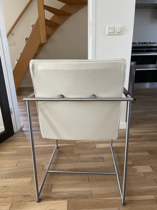 Design Eetkamerstoel Harvink – eetkamerstoelen, Leather, Metal (photo 2 of 4)