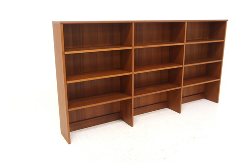 Libreria Scandinava Vintage in Teak, Svezia, 1960