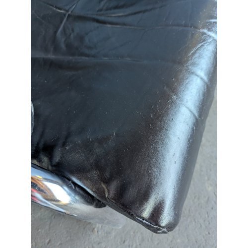Poltrona lounge vintage cromo e pelle, anni '70 – Poltrone, Leather, Chrome (photo 7 of 7)