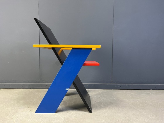 Image 1 of Colourful postmodern armchair, 1980s