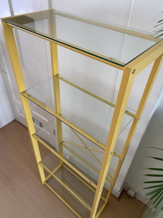 Image 1 of Mensola vintage in vetro giallo