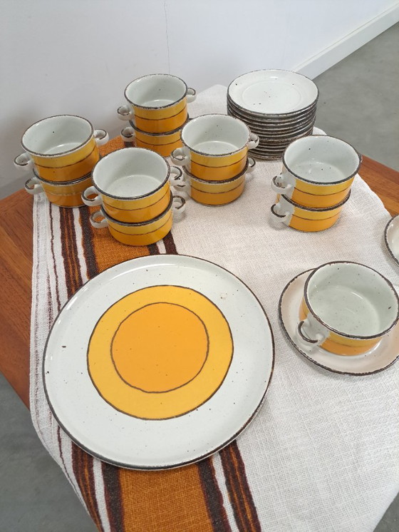 Image 1 of Servies Set Stonehenge, Midwinter, Wedgwood England, Soepkommen, Borden, Tafelkleed en Schaal