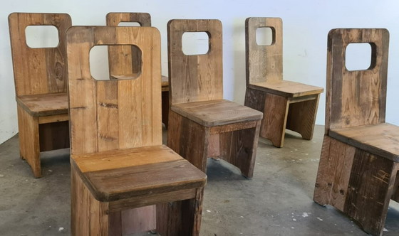 Image 1 of Brutalist dining chairs