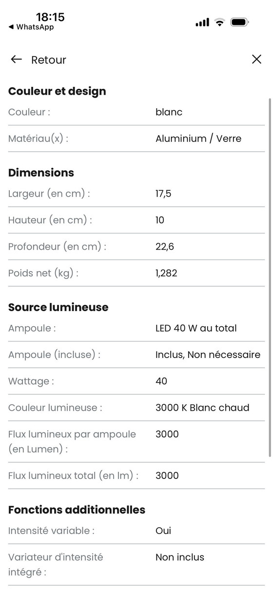 Image 1 of LED-wandlamp
