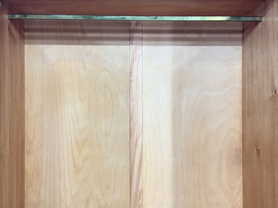 Image 1 of Magnifique armoire vintage, placard à linge, meuble en bois, style milieu du siècle