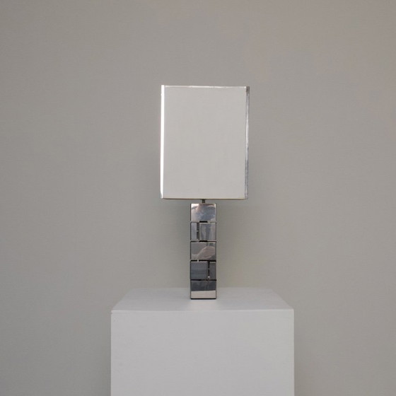 Image 1 of Curtis Jere Chrome Tafellamp – Kubistisch Vintage Design