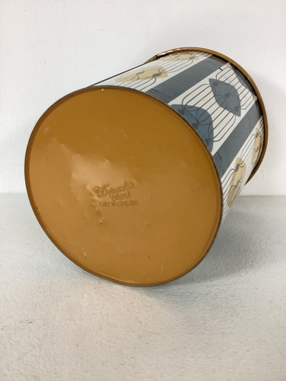 Image 1 of Vintage Tomado papierbak prullenbak met artistiek design 