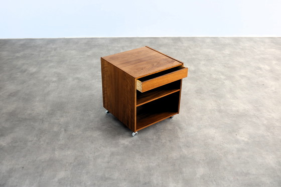 Image 1 of vintage teak sidetable with drawer