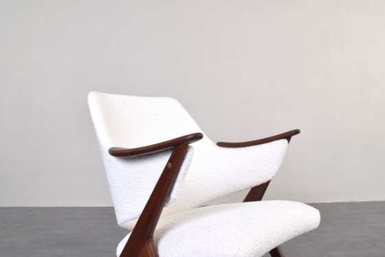 Fauteuils Norvégiens en Teck Mid-Century Knott de Brunstad Møbelfabrikk, années 60, Lot de 2 – Textile, Wood (photo 12 of 16)