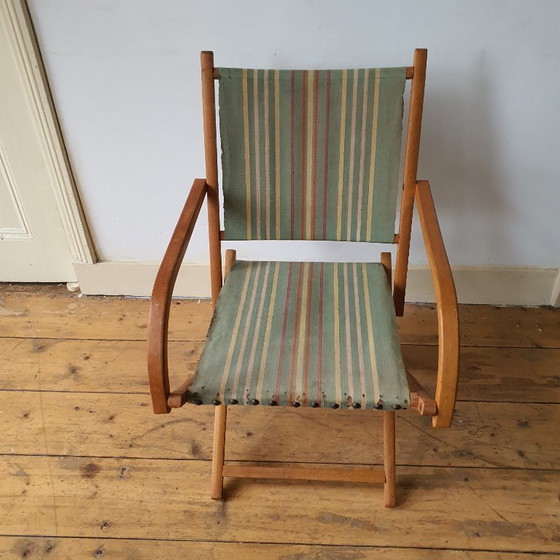 Image 1 of Chaises de plage vintage, Chaises longues