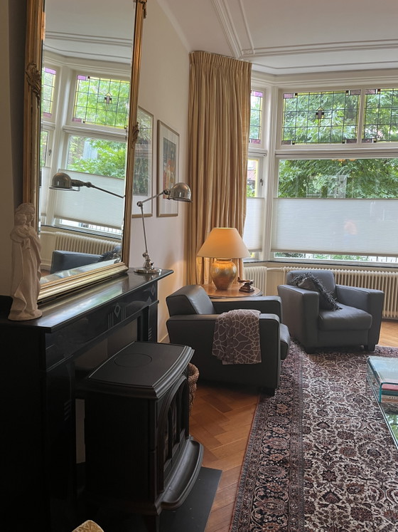 Two beautiful taupe leather Armchairs in very good condition – Machalke (photo 5 of 8)