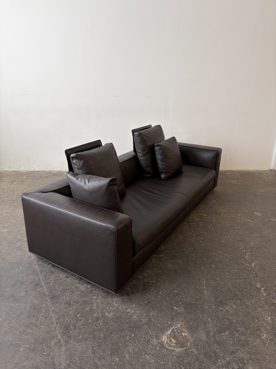 Minotti Powell Canapé Designer Cuir – Canapés 3 places, Leather (photo 5 of 14)